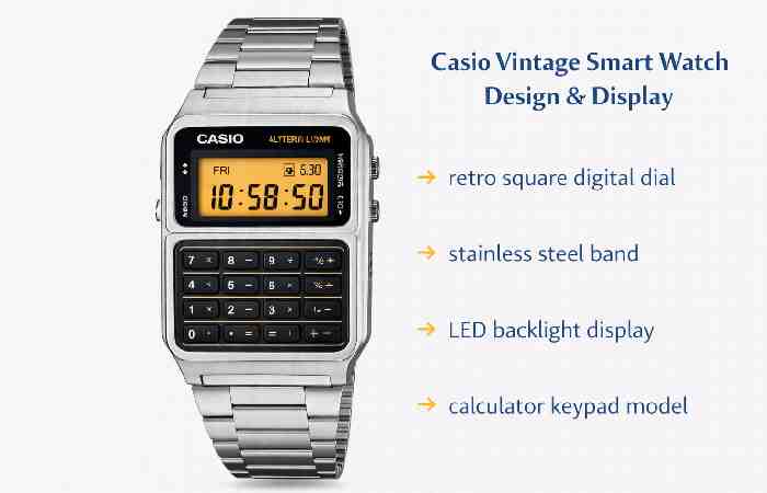 casio vintage smart watch design