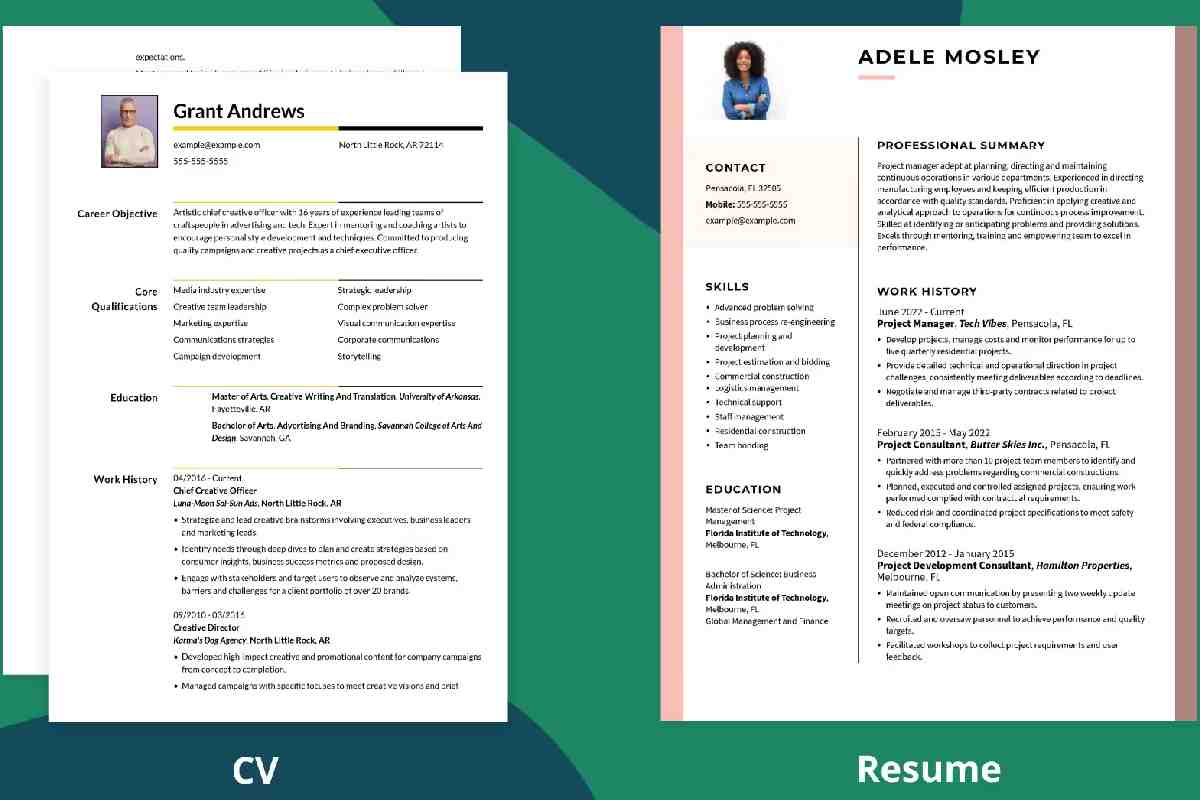what is a cv vs resume