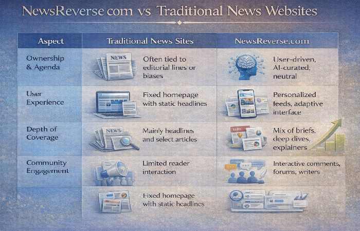 newsreverse com vs traditional news websites