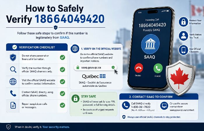 how to safely verify 18664049420