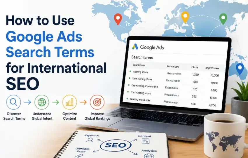 google ads search terms for international seo
